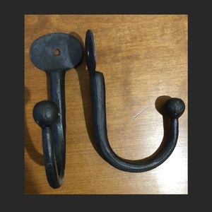 Vintage iron wall hooks